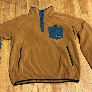 Kavu Fleece Pullover - Brown & Green